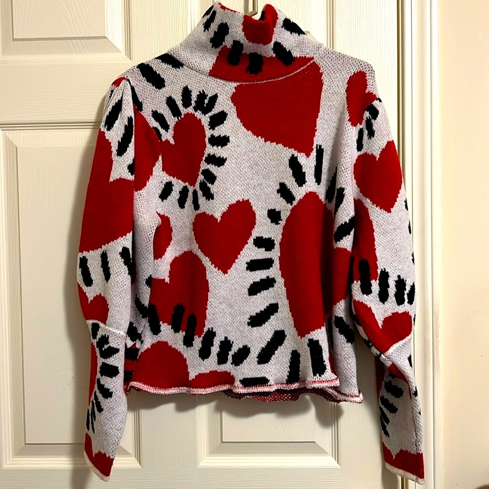 FARM RIO Hearts White Sweater